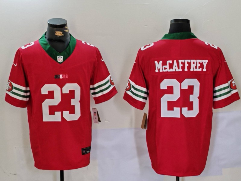 NFL San Francisco 49ers #23 McCaffrey Red Combination Jersey