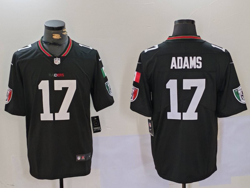 NFL Oakland raiders #17 Adams Black Limited Jersey