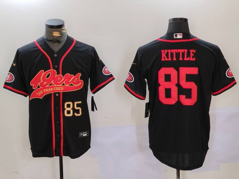 NFL San Francisco 49ers #85 Kittle Black Joint-designed Jersey 