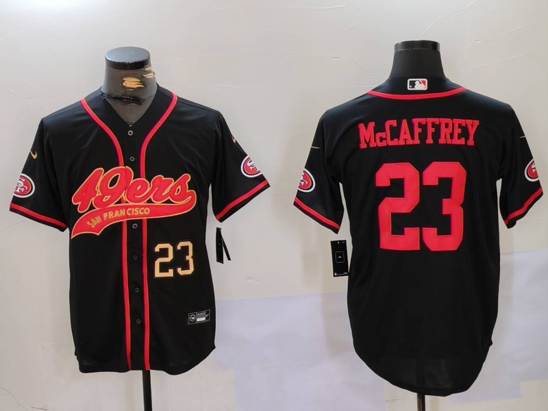 NFL San Francisco 49ers #23 McCaffrey Black Joint-designed Jersey 