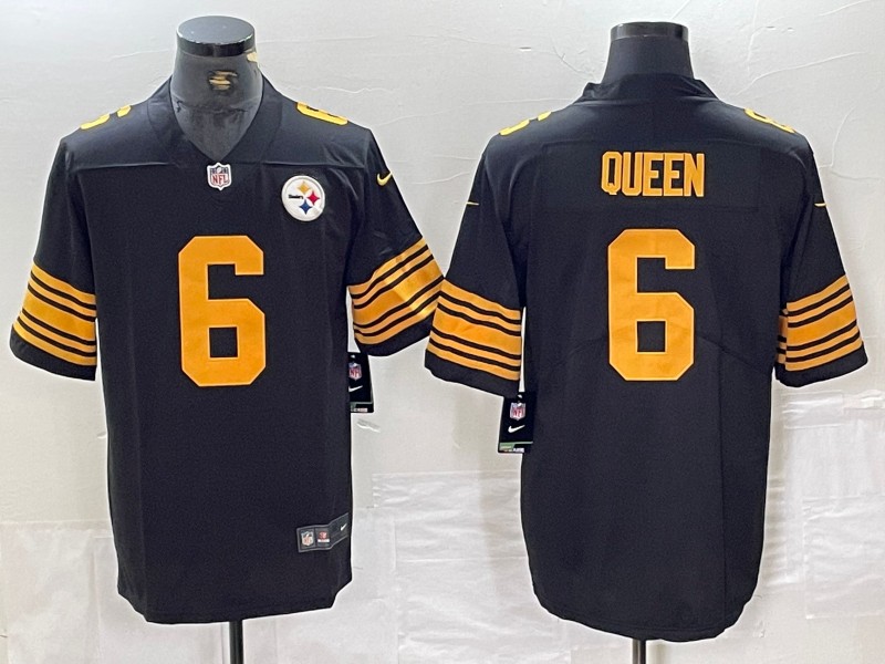 NFL Pittsburgh Steelers #6 Queen Black new Jersey