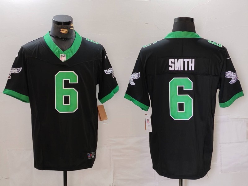 NFL Philadelphia Eagles #6 Smith Black New Jersey