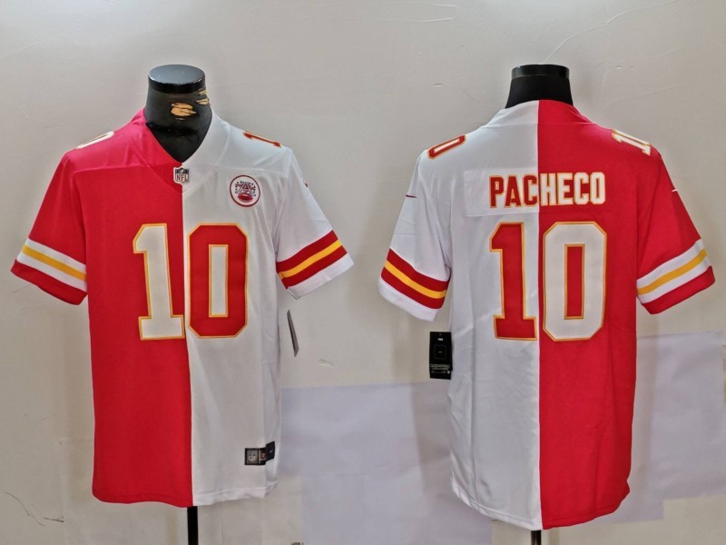 NFL Kansas City Chiefs #10 Pacheco Red White Limited Jersey 