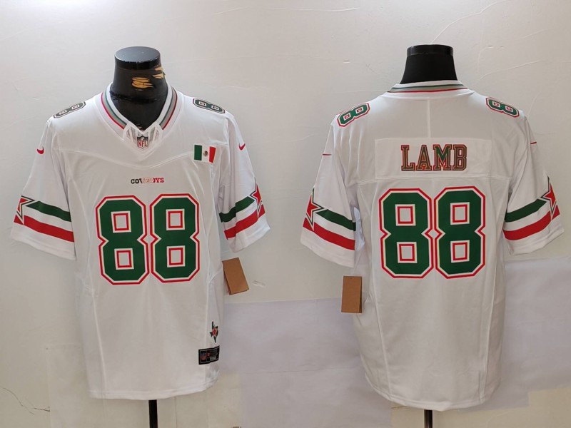 NFL Dallas Cowboys #88 Lamb White Limited Jersey