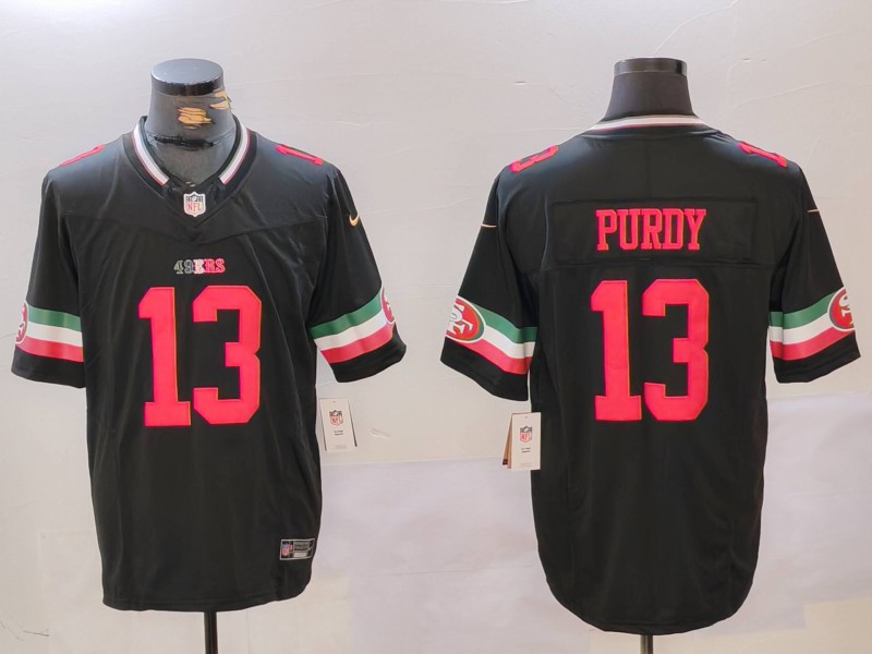 NFL San Francisco 49ers #13 Purdy Black Jersey