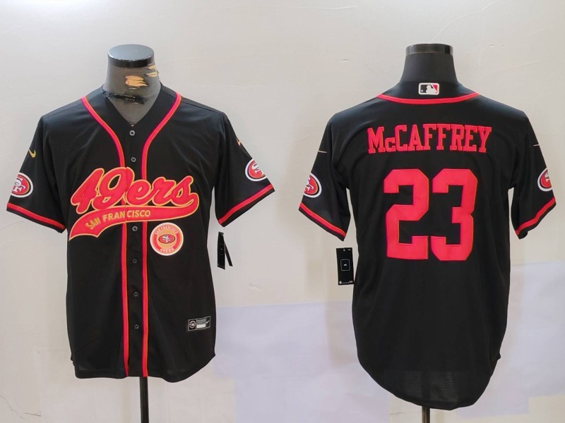 NFL San Francisco 49ers #23 McCaffrey Black Joint-designed Jersey