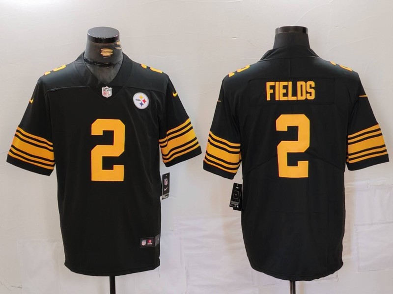 NFL Pittsburgh Steelers #2 Fields Black new Jersey