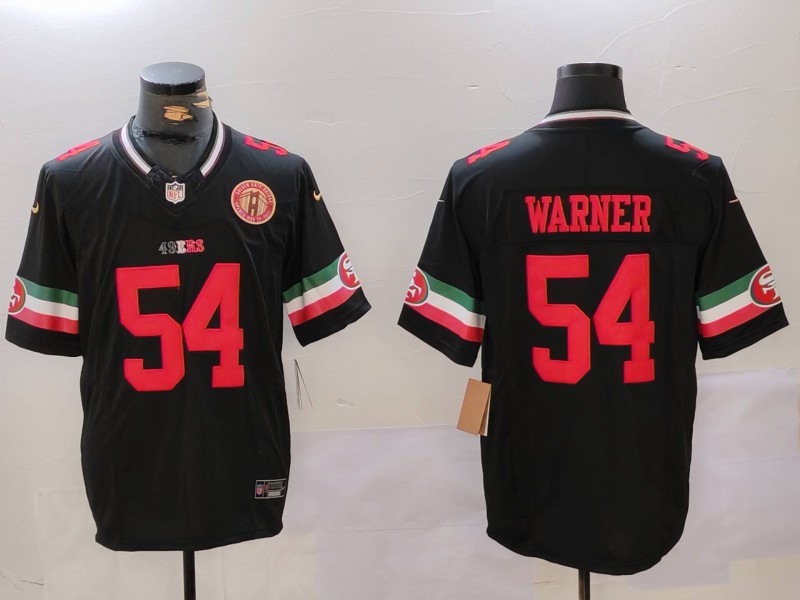 NFL San Francisco 49ers #54 Warner Black new Jersey