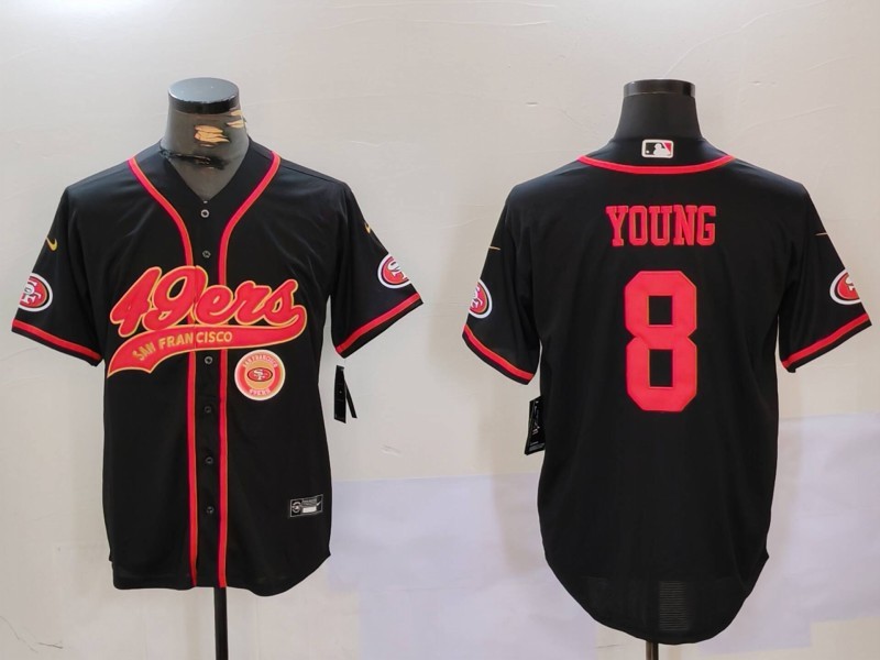 NFL San Francisco 49ers #8 Young Black Joint-designed Jersey