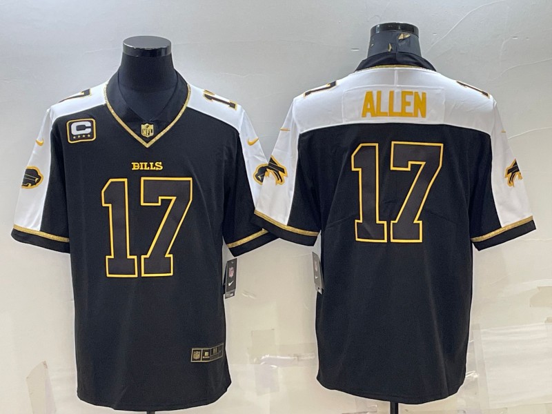 NFL Buffalo Bills #17 Allen Black Gold Limited Jersey