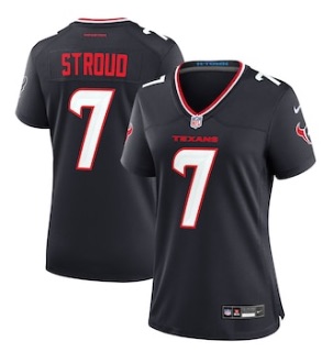 Womens NFL Houston Texans #7 Stroud Black  New Limited Jersey