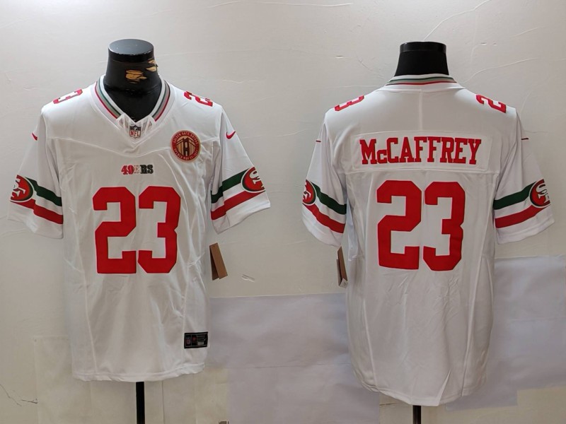 NFL San Francisco 49ers #23 McCaffrey White Combination Jersey