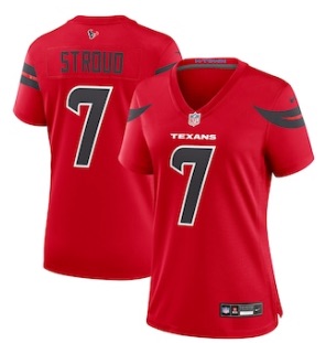 Womens NFL Houston Texans #7 Stroud Red New Limited Jersey