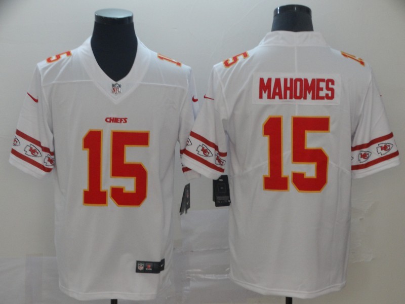 NFL Kansas City chiefs #15 Mahomes White Limited Jersey