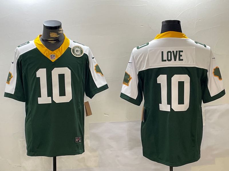 NFL Green Bay packers #10 Love Thanksgiving Limited Jersey