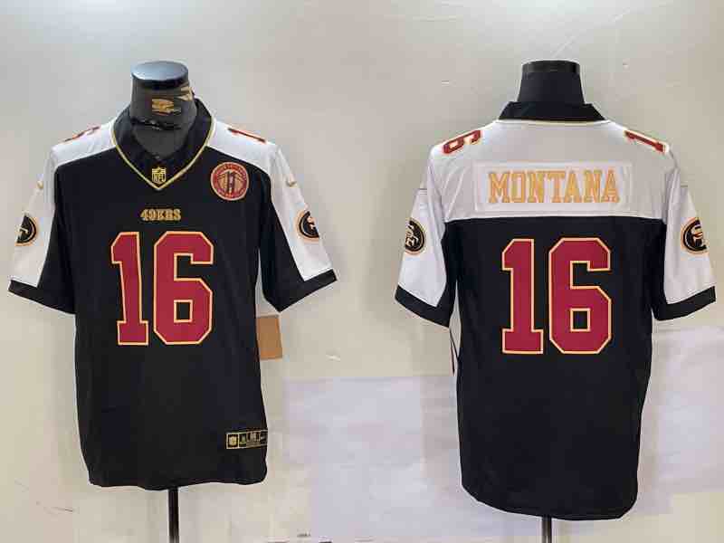 NFL San Francisco 49ers #16 Montana Thanksgiving Limited Jersey