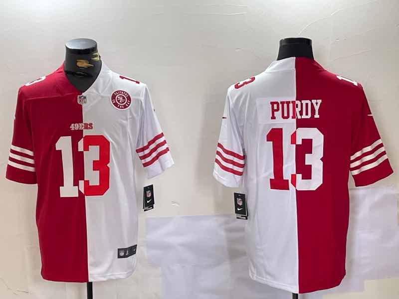 NFL San Francisco 49ers #13 Purdy Red white Limited Jersey