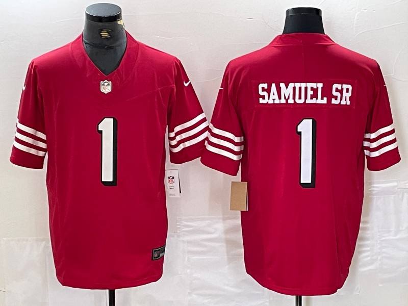 NFL San Francisco 49ers #1 Samuel SR Red Limited Jersey