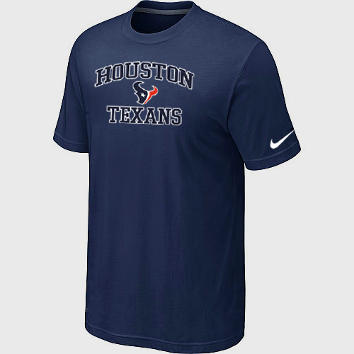  Houston Texans Heart& Soul D- Blue TShirt 84 