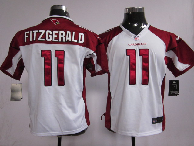 Arizona Cardinals Larry Fitzgerald Youth #11 White Jersey