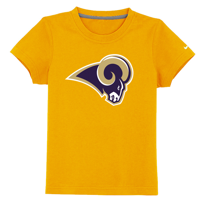 St-Louis Rams Sideline Legend Authentic Logo Youth T Shirt yellow