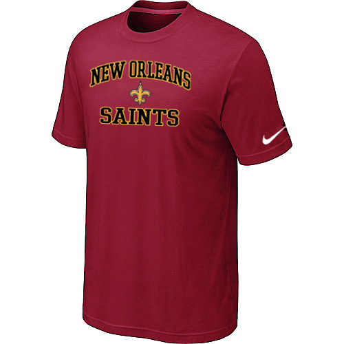 New Orleans Saints Heart & Soul Red TShirt 92
