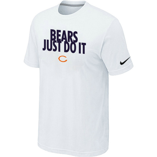 NFL Chicago Bears Just Do It White TShirt 25 