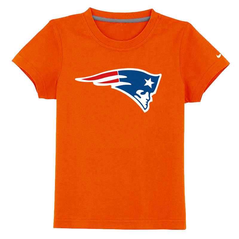 New England Patriots Sideline Legend Authentic Logo Youth T Shirt orange