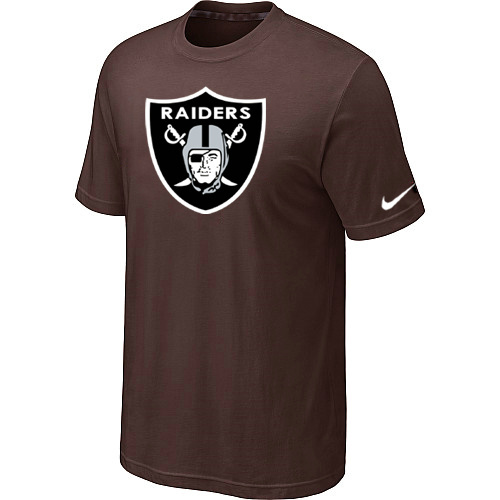  Oakland Raiders Sideline Legend Authentic Logo TShirt Brown 66 