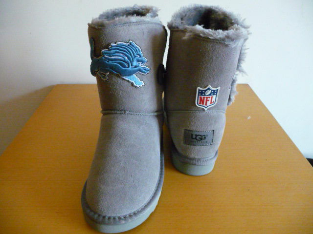 Womens Detroit Lions Cheerleader Boots Gray