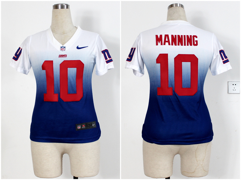 Nike NFL New York Giants #10 Manning Women Drift Fashion II Jersey