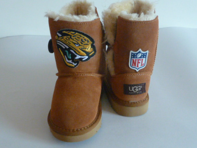 NFL Jacksonville Jaguars Cuce Shoes Kids Fanatic Boots Tan