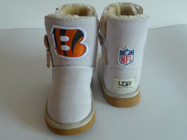 Kids NFL Cincinnati Bengals logo UGG Snow boots Beige