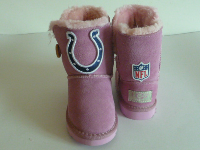 Youth Indianapolis Colts Boots Pink