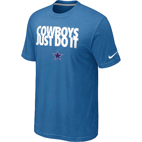 NFL Dallascowboys Just Do Itlight Blue TShirt 25 