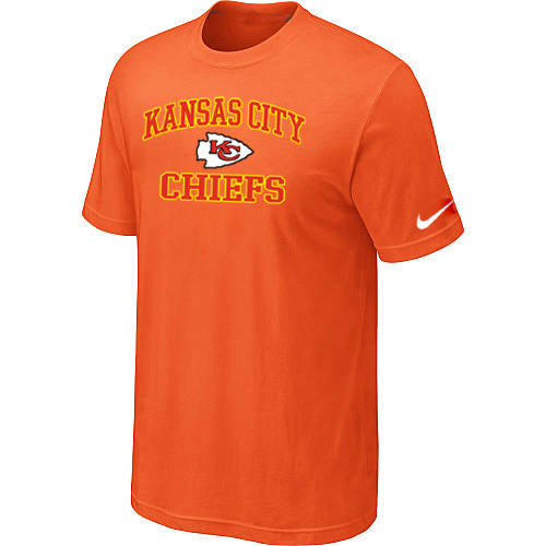  Kansas City Chiefs Heart& Soul Orange TShirt 54 