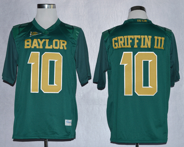 Nike Baylor Bears Robert Griffin III 10 Green College Football Jersey