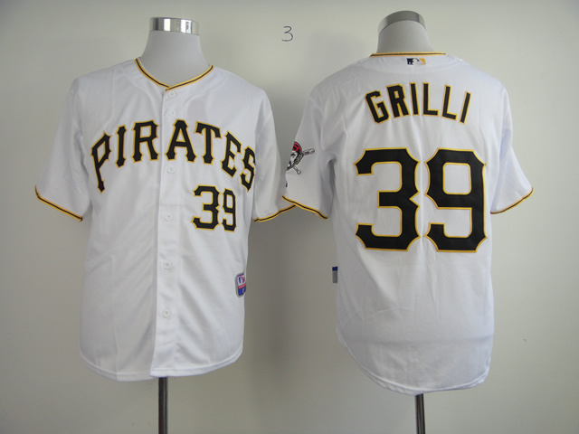 MLB Pittsburgh Pirates #39 Grilli Jersey White