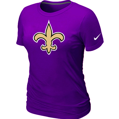 New Orleans Saints Purple Womens Logo TShirt 75