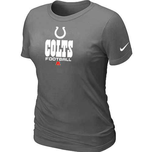  Indianapolis Colts D- Grey Womens Critical Victory TShirt 44 