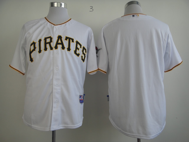 Pittsburgh Pirates White Blank  Jerseys