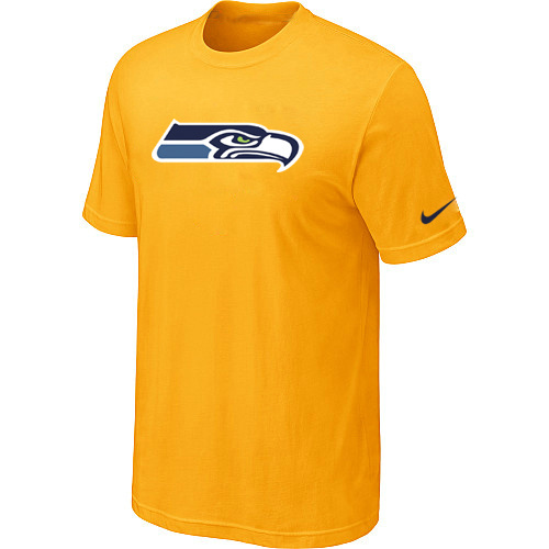  Nike Seattle Seahawks Sideline Legend Authentic Logo TShirt Yellow 84 