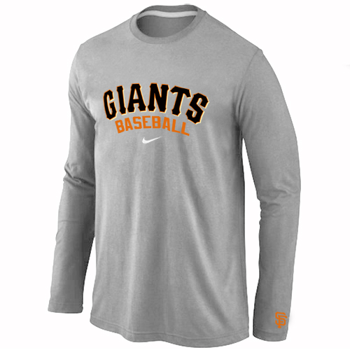 Nike San Francisco Giants Long Sleeve T-Shirt Grey