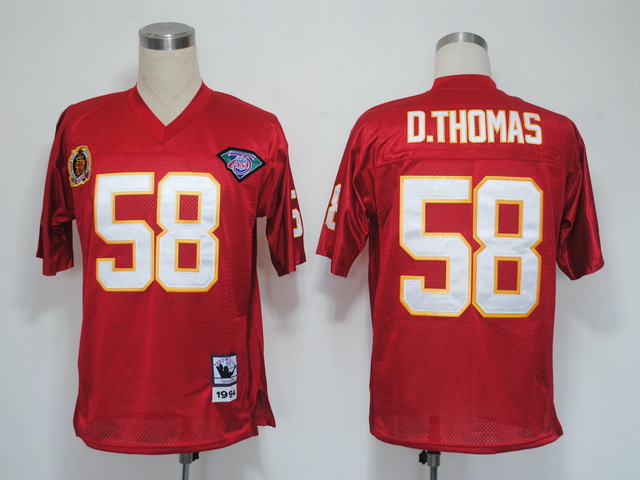 NFL Jerseys Kansas City Chiefs 58 D.Thomas M&N Red 1994