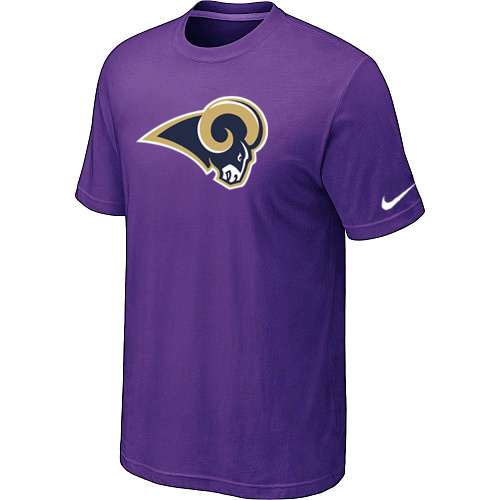  Nike St- Louis Rams Sideline Legend Authentic Logo TShirt Purple 56 