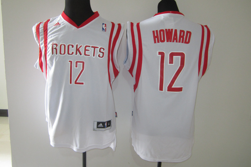 New NBA Houston Rockets #12 Howard Jersey White