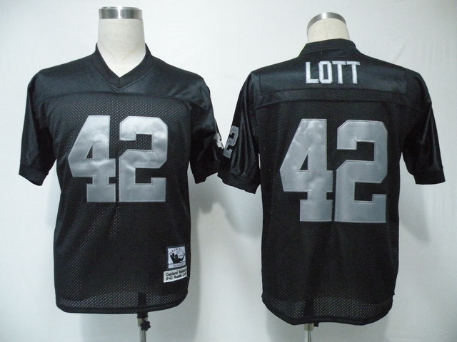 NFL Jerseys Oakland Raiders 42 LOTT Throwback black