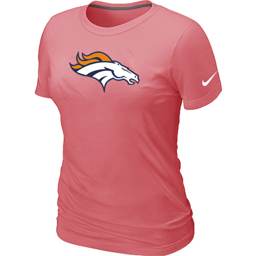  Denver Broncos Pink Womens Logo TShirt 6 