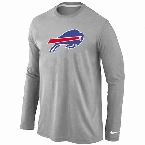 Nike Buffalo Bills Logo Long Sleeve T-Shirt Grey