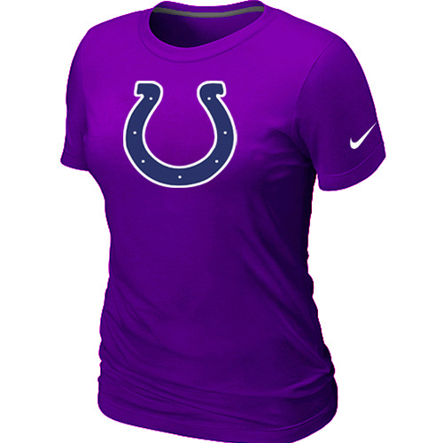  Indianapolis Colts Purple Womens Logo TShirt 51 